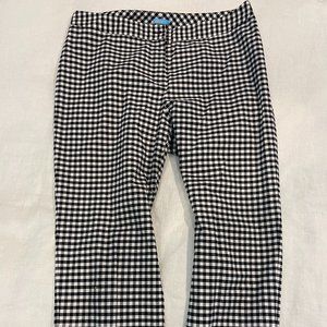 J. MCLAUGHLIN GINGHAM PANTS, SIZE 10